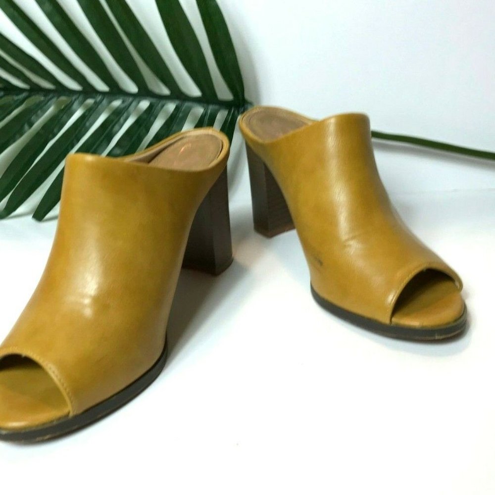 Seven7 'Mexx Mule' Slides Block High Heels Sandals